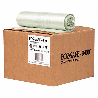 ECOSAFE-6400 HB33488 Garbage Bag 35 gal Green PK90