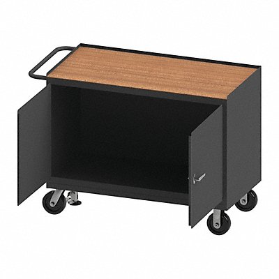 DURHAM MFG 3411THFL95 Mobile Cabinet Bench Hardboard 48 W 24 D