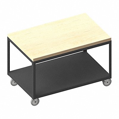DURHAM MFG HMT24362MT95 Workbench Butcher Block 36 W 24 D