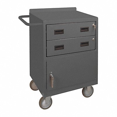 DURHAM MFG 220195 Mobile Cabinet Bench Steel 24 W 18 D