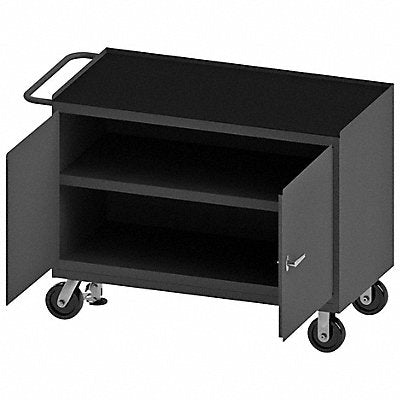 DURHAM MFG 3412RMFL95 Mobile Cabinet Bench Steel 48 W 24 D
