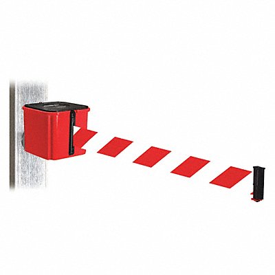 RETRACTA-BELT WH412RD15RWDMM Belt Barrier Red/White Striped Belt Red