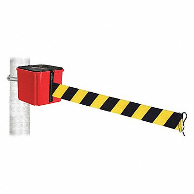 RETRACTA-BELT WH412RD15BYDHC Belt Barrier 4 H Powder Coated 15ft Belt