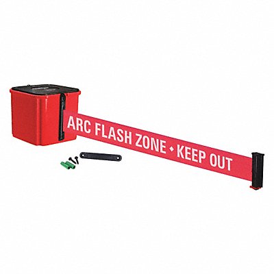 RETRACTA-BELT WM412RD30ARCRE Belt Barrier ARC Flash Zone Keep Out 4 H