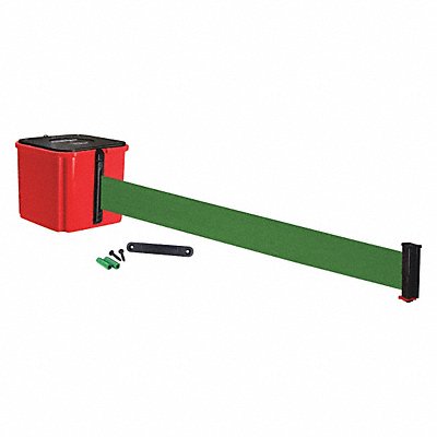 RETRACTA-BELT WM412RD20GNRE Belt Barrier 20 ft Belt L Green Belt