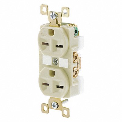GRAINGER 5662I Receptacle Ivory 15A 6-15R NEMA Config.