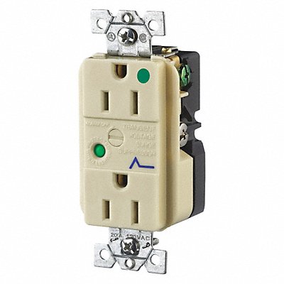 GRAINGER SP82IA Receptacle 15A Audible Alarm 125VAC