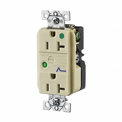 GRAINGER SP83IA Receptacle 20A Audible Alarm Flush Mount