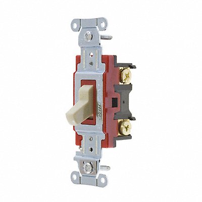 GRAINGER 4902BI Wall Switch 20A Ivory 2-Pole Type Toggle