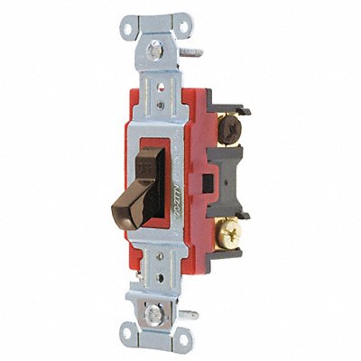 GRAINGER 4904B Wall Switch 20A Brown 4-Way Type Toggle