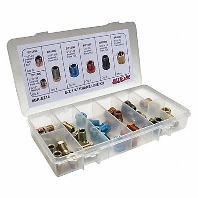 SUR R BR14 Brake Line Fitting Assortment 1/4 Tube