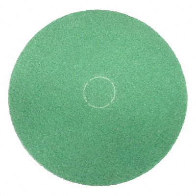 ABILITY ONE 7910010000000 Scrubbing Pad 17 in Dia Green PK5