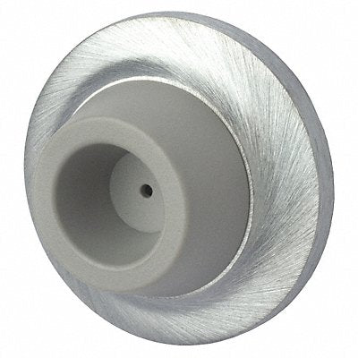 ROCKWOOD 40426D Concave Door Stop with Bumper Grey 1 H
