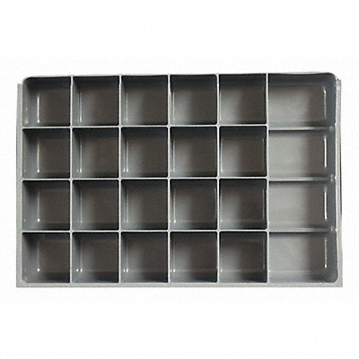 DURHAM MFG 2299521IND DrwInsrt Gry 21Cmptnt PlyPrp Fit91/4 Box