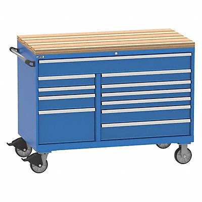 LISTA TSDW07C061102FLMBT Modular Drawer Cabinet 42 H 11 Drwr Bright Blue