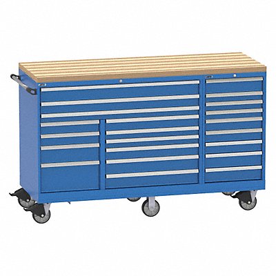 LISTA TSTB9002102MBT Modular Drawer Cabinet 48 H 21 Drwr Bright Blue