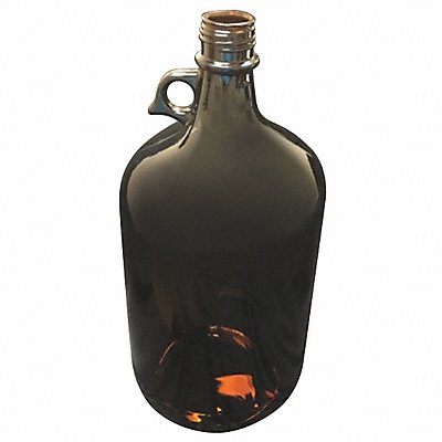 LAB SAFETY SUPPLY 52JZ39 Bottle 305 mm H Amber 165 mm Dia PK6