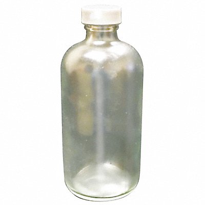 LAB SAFETY SUPPLY 52JZ75 Bottle 168 mm H Clear 74 mm Dia PK12