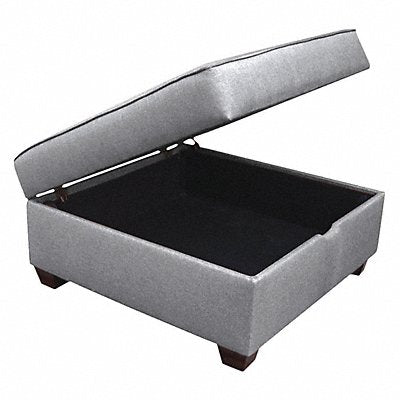 DUOBED IMFOAQ Storage Ottoman 36 W Grey Upholstery