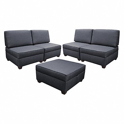 DUOBED IMFSEC30DM Sectional Sofas Set 150 W Bl Upholstery