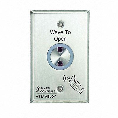 ALARM CONTROLS NTS1 Exit Motion Sensor Single Gang Silver