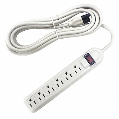 POWER FIRST 52NY42 Surge Protector Outlet Strip Beige