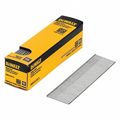 DEWALT DBN181252 Brads Strip Straight 0.047 Dia PK2500