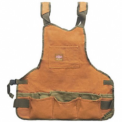 BUCKET BOSS 80200 Tool Apron Brown Canvas Up to 52 in
