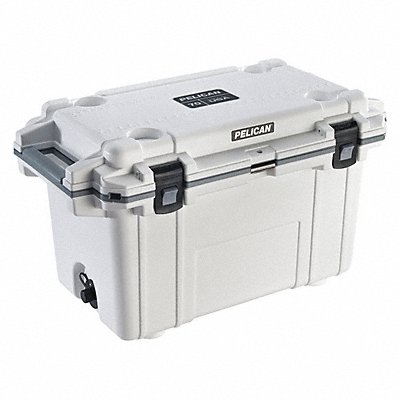 PELICAN 70Q1WHTGRY Marine Chest Cooler Hard Sided 70.0 qt.