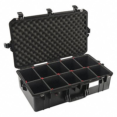PELICAN 160500051110 Protective Air Case 6.38 in DblThrw Blk