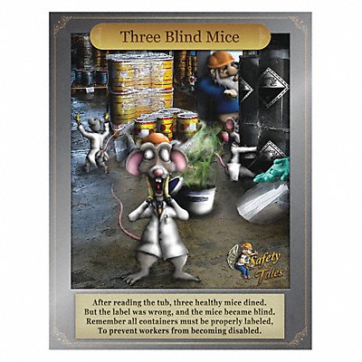 MANCOMM 31P20402 Safety Poster 12 in x 16 in Paper