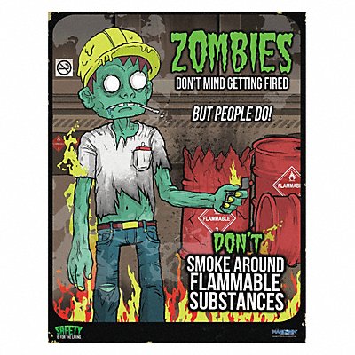 MANCOMM 31P10502 Safety Poster 12 in x 16 in Paper