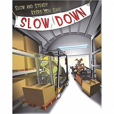 MANCOMM 31P006E2 Safety Poster 12 in x 16 in Paper