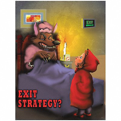 MANCOMM 31P002E2 Safety Poster 12 in x 16 in Paper