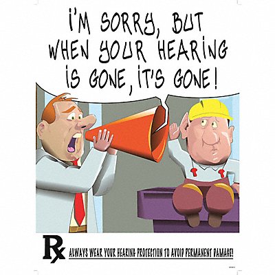 MANCOMM 31P02002 Safety Poster 12 in x 16 in Paper