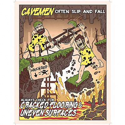 MANCOMM 31P61801 Safety Poster 12 in x 16 in Paper