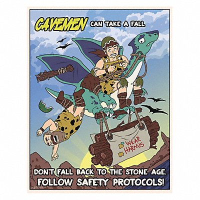 MANCOMM 31P62101 Safety Poster 12 in x 16 in Paper