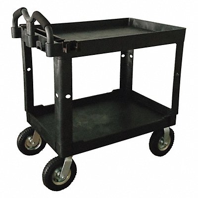 GRAINGER 52TV57 Cart 500 lb Black Lipped 9 Castor Dia