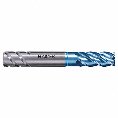 HAIMER F1004NNL1000R050AA Corner Radius End Mill 0.50mm CR 10.00mm Dia Carb