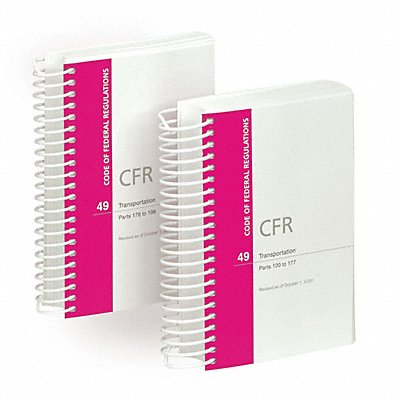 JJ KELLER 63572 Reference Book 49 CFR Parts 100 To 199