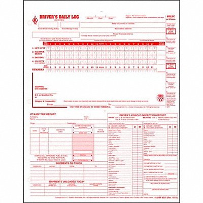 JJ KELLER 8537 Drivers Logbook 5 In 1 Carbonless PK31