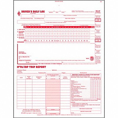 JJ KELLER 9048 Drivers Logbook 3 In 1 Carbonless