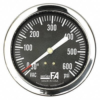 THUEMLING FALFP310CG K4571 Pressure Gauge 0 to 600 psi 3-1/2 Dial