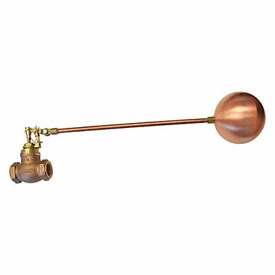 GRAINGER GHF125 Float Valve 1-1/4 Size FNPT 18 Rod L