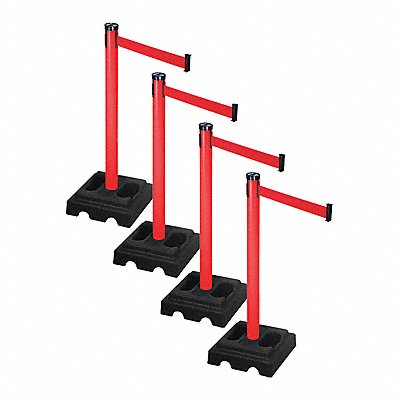 RETRACTA-BELT PSBA302PRDRD Barrier Systems Post Red 10 ft Belt