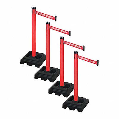 RETRACTA-BELT PSBA302PRDAAO Barrier Systems Post Red 10 ft Belt