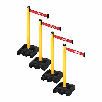 RETRACTA-BELT PSBA302PYWNE Barrier Systems Post Yellow 10 ft Belt