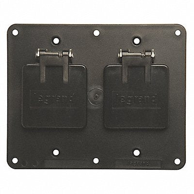 LEGRAND 3263WBK Outlet Box Plate Flip Lid Nylon Cover