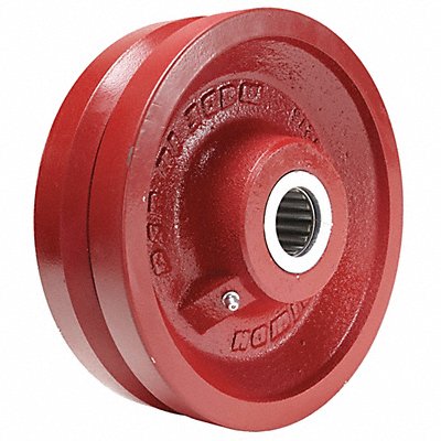 GRAINGER W1025V1MC V-Groove Track Wheel 10 Wheel Dia