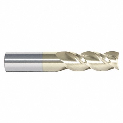 GRAINGER 273250750D Square End Mill Single End Carbide 1/4